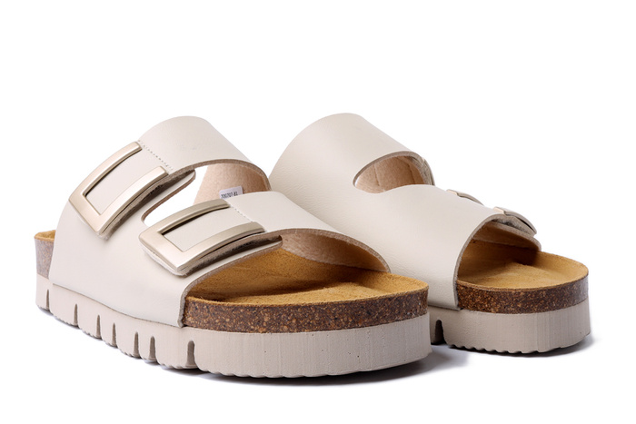 Dr. Brinkmann 700707-81 - klapki damskie offwhite