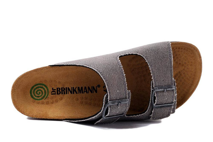Dr. Brinkmann 600056-91 - klapki męskie jasnoszare