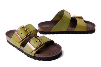 Dr. Brinkmann 700686-71 - klapki damskie hellgrun