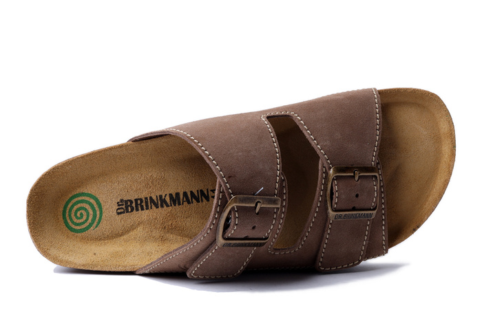 Dr. Brinkmann 600142-22 - klapki męskie mittelbraun
