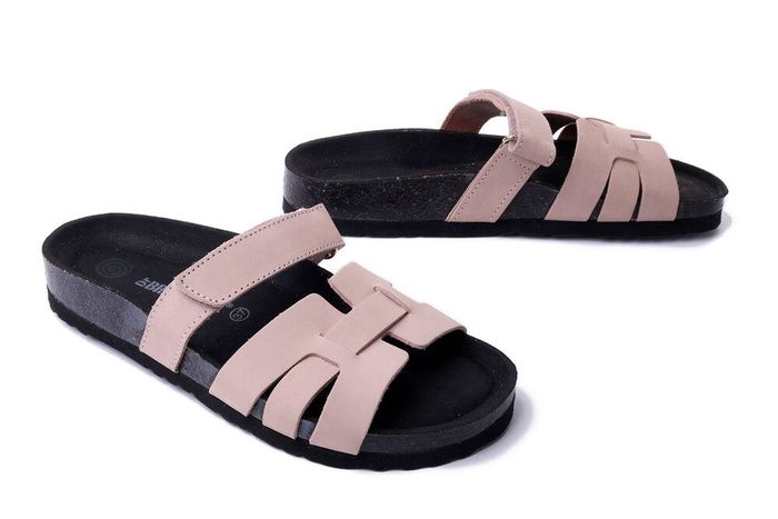 Dr. Brinkmann 700509-42 - klapki damskie nude