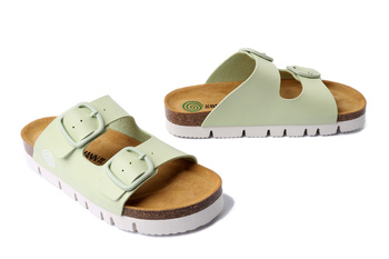 Dr. Brinkmann 700706-71 - klapki damskie hellgrun