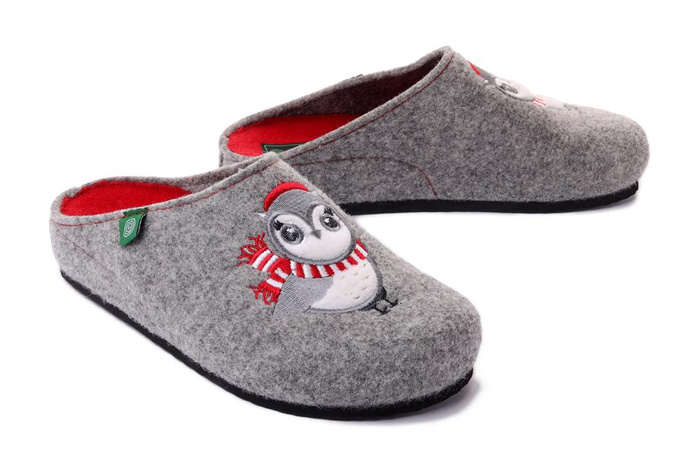 Dr. Brinkmann 320152-91 - kapcie damskie jasnoszare