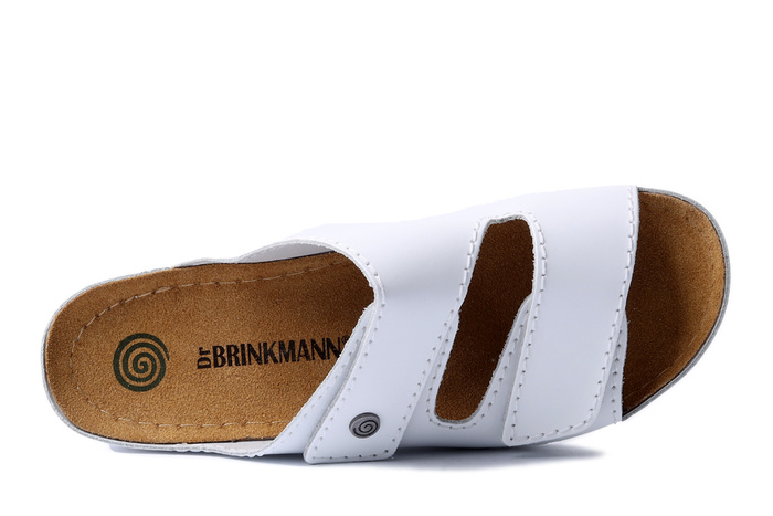 Dr. Brinkmann 700617-03 - klapki damskie białe
