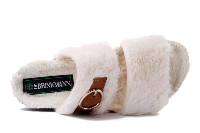 Dr. Brinkmann 320124-03 - kapcie damskie białe