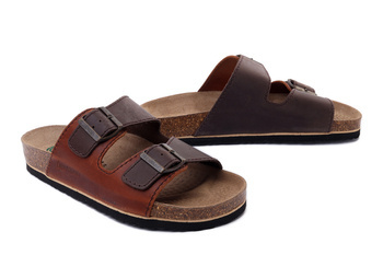 Dr. Brinkmann 602866-02 - klapki męskie mokka/kastanie