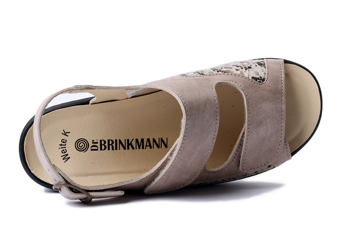 Dr. Brinkmann 710220-08 - sandały damskie beżowe