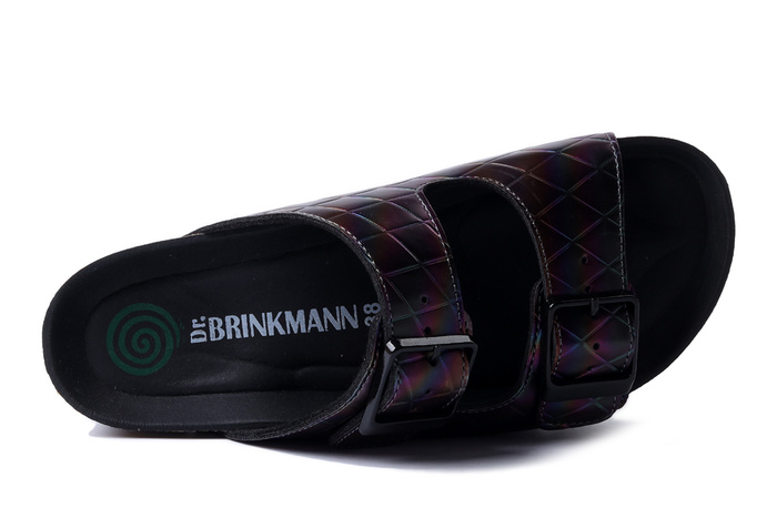 Dr. Brinkmann 700708-01 - klapki damskie schwarz-multi