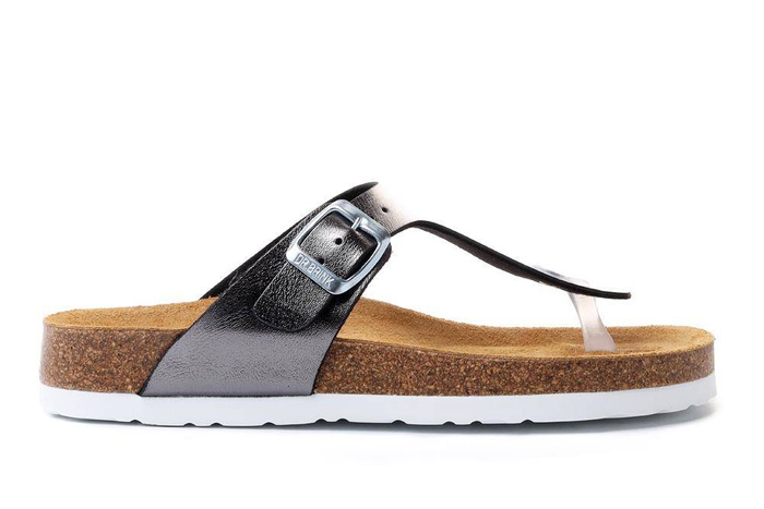 Dr. Brinkmann 700994-09 - klapki damskie anthrazit