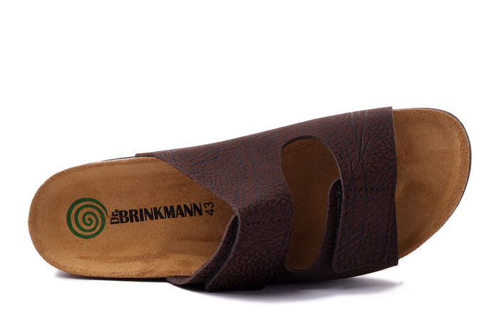 Dr. Brinkmann 600457-02 - klapki męskie brązowe