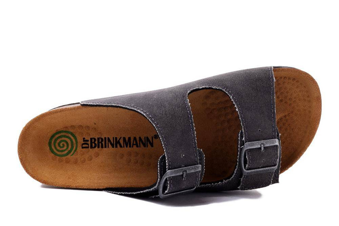 Dr. Brinkmann 600056-09 - klapki męskie anthrazit