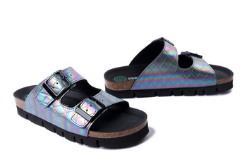 Dr. Brinkmann 700708-92 - klapki damskie silber