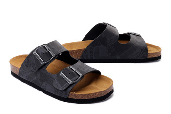 Dr. Brinkmann 600331-09 - klapki damskie/męskie grau/schwarz