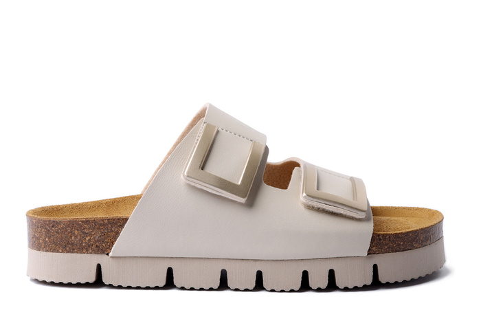 Dr. Brinkmann 700707-81 - klapki damskie offwhite