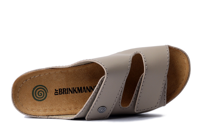 Dr. Brinkmann 700617-08 - klapki damskie beżowe