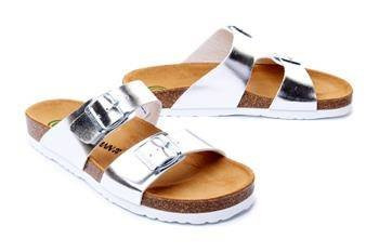 Dr. Brinkmann 701394-92 - klapki damskie silber