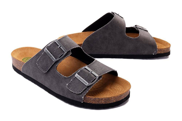 Dr. Brinkmann 600056-09 - klapki męskie anthrazit