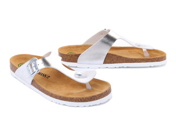 Dr. Brinkmann 701395-92 - klapki damskie silber