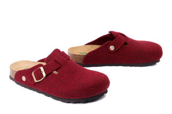 Dr. Brinkmann 320267-41 - kapcie damskie bordowe