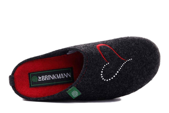 Dr. Brinkmann 330008-09 - kapcie damskie anthrazit