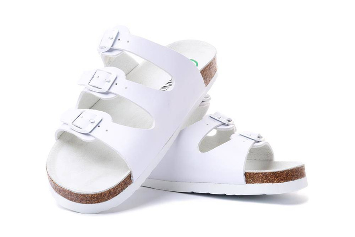 Dr. Brinkmann 703171-03 - klapki damskie/męskie białe