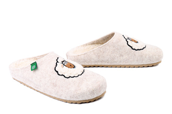 Dr. Brinkmann 320263-81 - kapcie damskie offwhite