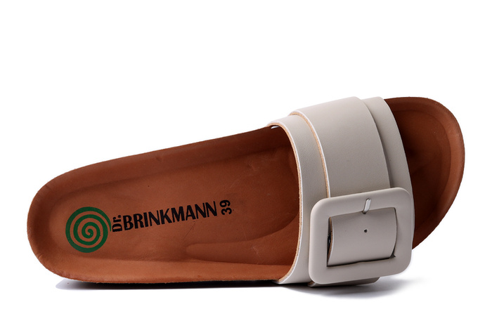 Dr. Brinkmann 700758-08 - klapki damskie beżowe