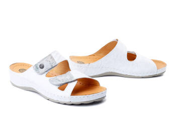 Dr. Brinkmann 700517-03 - klapki damskie białe