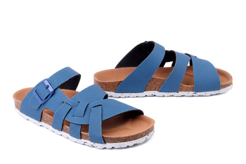 Dr. Brinkmann 701530-05 - klapki damskie niebieskie