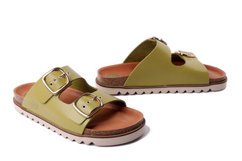 Dr. Brinkmann 700680-71 - klapki damskie hellgrun