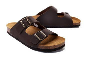 Dr. Brinkmann 600047-02 - klapki męskie brązowe