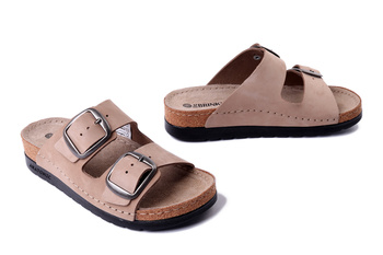 Dr. Brinkmann 700741-08 - klapki damskie beżowe