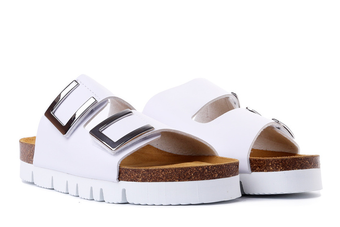 Dr. Brinkmann 700349-03 - klapki damskie białe