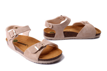 Dr. Brinkmann 710211-08 - sandały damskie beżowe