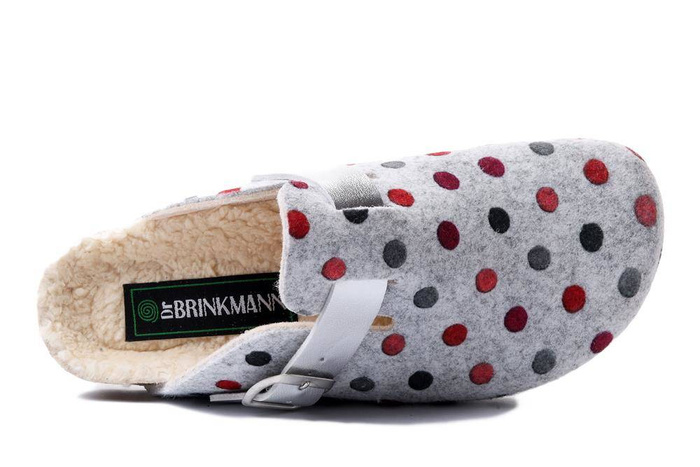 Dr. Brinkmann 320066-91 - kapcie damskie jasnoszare