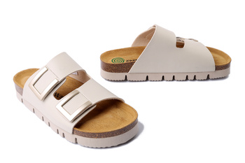 Dr. Brinkmann 700707-81 - klapki damskie offwhite