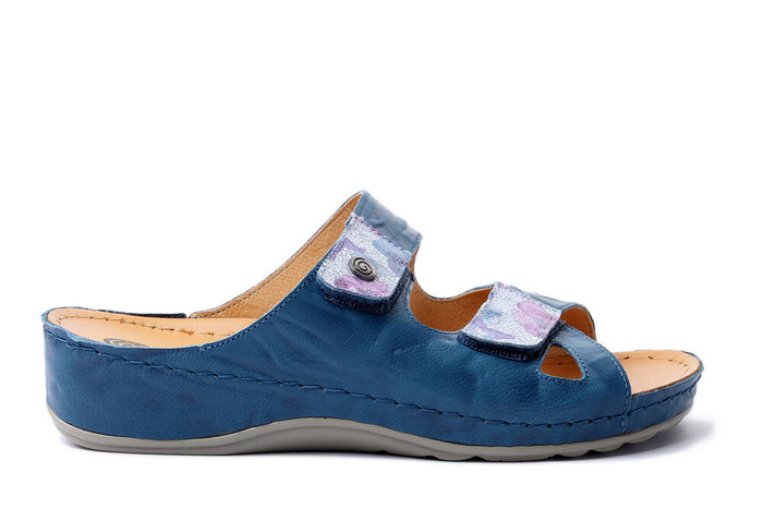 Dr. Brinkmann 700517-05 - klapki damskie niebieskie