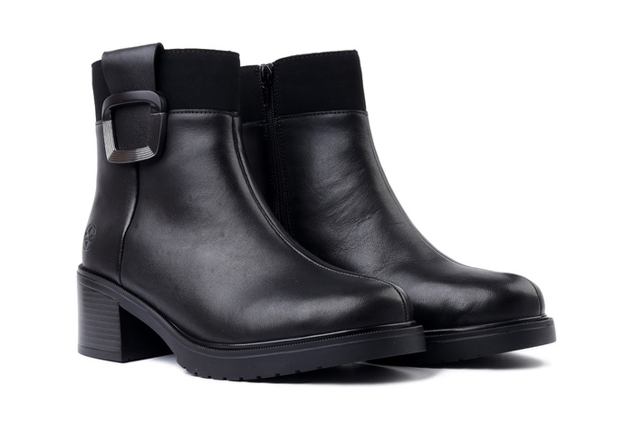 RIEKER Y5253-00 black, botki damskie
