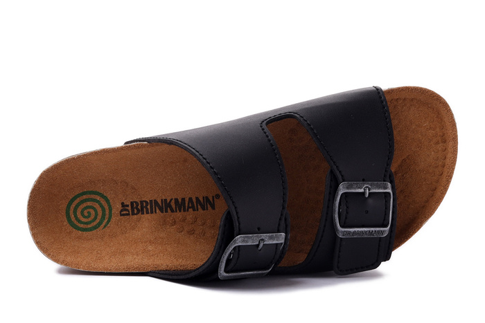 Dr. Brinkmann 600303-01 - klapki męskie czarne