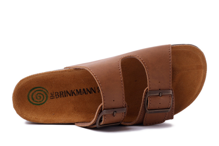 Dr. Brinkmann 602851-02 - klapki męskie brązowe
