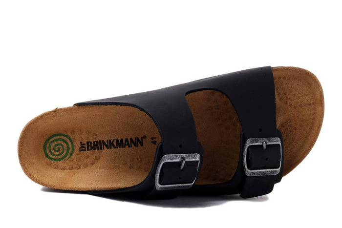 Dr. Brinkmann 600047-01 - klapki męskie czarne