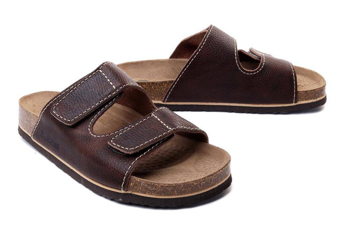 Dr. Brinkmann 600452-02 - klapki męskie brązowe
