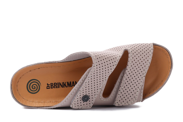 Dr. Brinkmann 700568-81 - klapki damskie beżowe