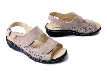 Dr. Brinkmann 710220-08 - sandały damskie beżowe