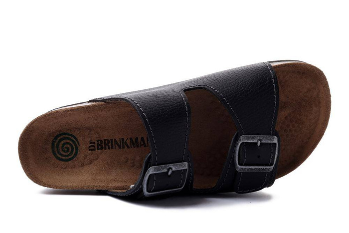 Dr. Brinkmann 600420-01 - klapki męskie czarne