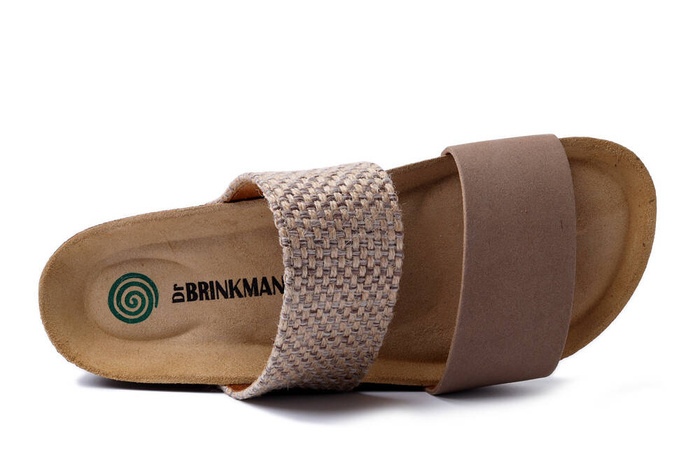 Dr. Brinkmann 700527-08 - klapki damskie beżowe