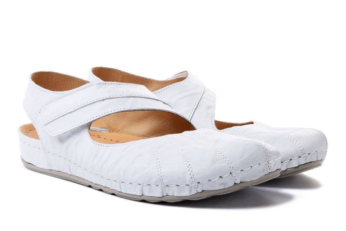 Dr. Brinkmann 710558-03 - sandały damskie białe