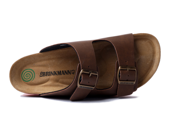 Dr. Brinkmann 600138-02 - klapki męskie brązowe