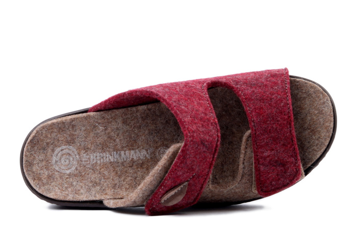 Dr. Brinkmann 330047-41 - klapki damskie bordowe