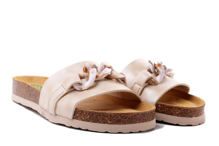 Dr. Brinkmann 700336-08 - klapki damskie beżowe